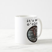 C'est Nerd O'Clock Mug humour horloge drôle (Devant droit)