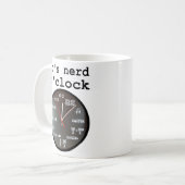 C'est Nerd O'Clock Mug humour horloge drôle (Devant gauche)