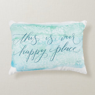 C'est notre endroit heureux - coussin