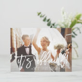 C'est officiel Mariage Photo Elopement Faire-part (Debout devant)