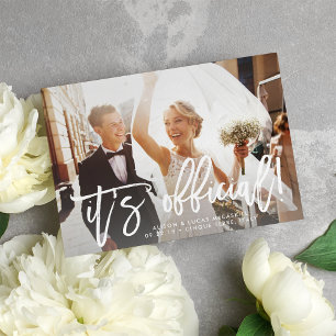 C'est officiel Mariage Photo Elopement Faire-part