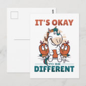 C'est OK d'être différent Invitation (Devant / Derrière)