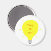 C'est parti ! Magnets de l'ampoule positive Affirm (Recto/Verso)