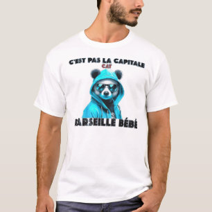 C'est pas la capitale c'est marseille bébé marseil t-shirt