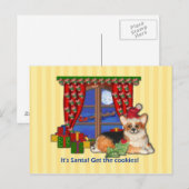 C'est Père Noël ! Obtenez les cookies ! Carte de N (Devant / Derrière)