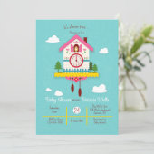 C'est presque temps Baby shower Invitation (Debout devant)