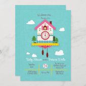 C'est presque temps Baby shower Invitation (Devant / Derrière)