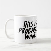 C'est probablement tasse de café de vin (Gauche)