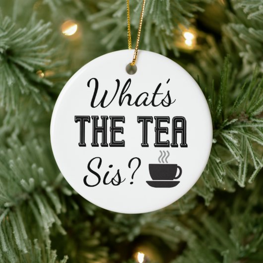 C'est quoi le Tea Sis ? Ornement en céramique (Arbre)