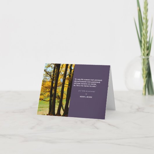 C'est seulement ce moment Merci pour la carte de s (Devant)