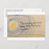 "C'est si ensoleillé et chaud" carte postale (Devant / Derrière)