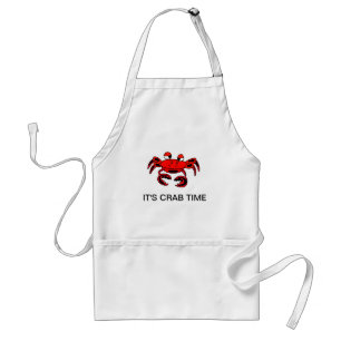 C'est tablier de cuisine de temps de crabe