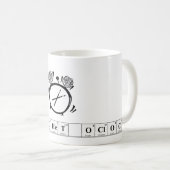 C'est tasse de café d'éléments heure de crochet (Devant droit)