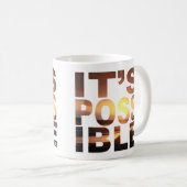 C'est tasse de café possible de coucher du soleil (Devant droit)
