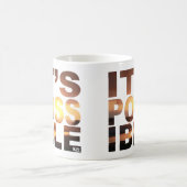 C'est tasse de café possible de coucher du soleil (Centre)