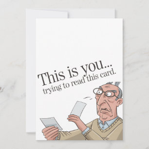 C'est toi qui essaies de lire cette carte drôle Pa