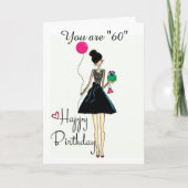 **C'EST TON ANNIVERSAIRE DE 60 ANS !!!!** CARTE D' (Devant)