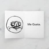 C'est ton anniversaire ? Me Gusta. Carte d'anniver (Intérieur)