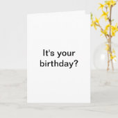 C'est ton anniversaire ? Me Gusta. Carte d'anniver (Fleur jaune)