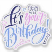 C'est ton autocollant d'anniversaire (Devant)