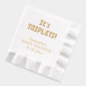 C'est Triplets Baby shower Maman-to-be Nom (Gauche)