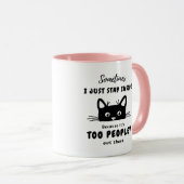C'est Trop Peopley Chat Mug (Devant droit)