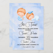 C'est Twins Baby shower Invitation (Devant / Derrière)