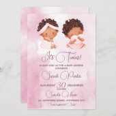 C'est Twins Baby shower Invitation (Devant / Derrière)