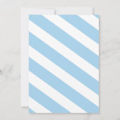 C'est Twins Boys Baby shower Blue Gold Invitation (Dos)