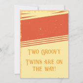 C'est Twins ! Deux Faire-part Super de grossesse (Devant)