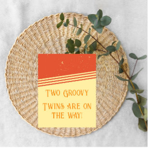 C'est Twins ! Deux Faire-part Super de grossesse