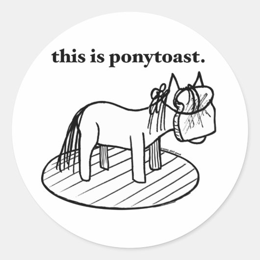 c'est un autocollant de ponytoast (Devant)