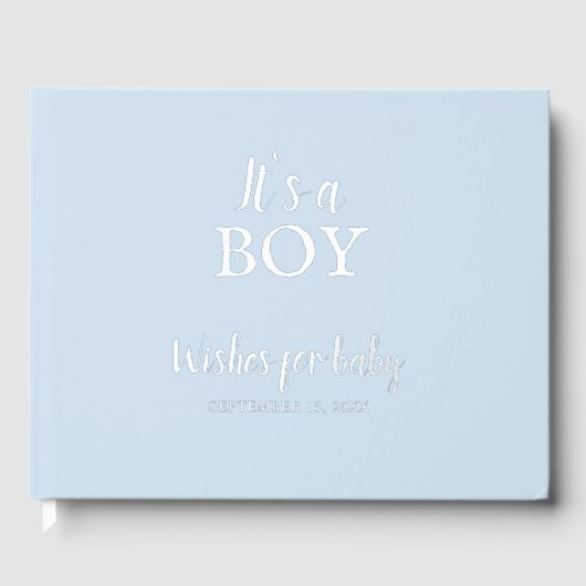C'est un Baby shower bleu garçon Silver Foil (Recto)