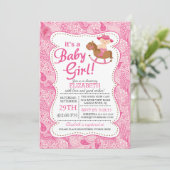 C'est un Baby shower de filles COWGIRL Invitation (Debout devant)