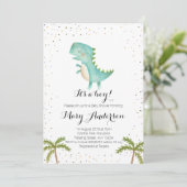 C'est un Baby shower Dinosaure Boy Invitation (Debout devant)