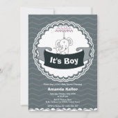 C'est un Baby shower garçon Invitation (Devant)