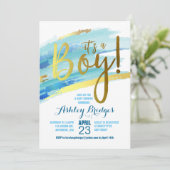 C'est un Baby shower garçon Invitation (Debout devant)