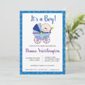 C'est un Baby shower garçon Invitation (Debout devant)