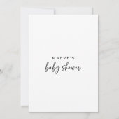 C'est un Baby shower garçon Invitation minimal mod (Dos)