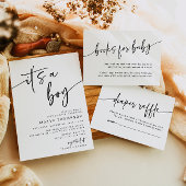 C'est un Baby shower garçon Invitation minimal mod