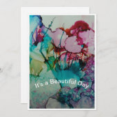 C'est un beau carte pour notes de jour (Devant / Derrière)