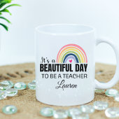 C'est un beau jour nom enseignant Coffee Mug