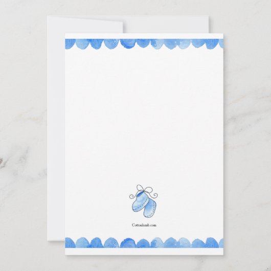 C'est un bébé bébé Carriage Douche Invitation (Dos)