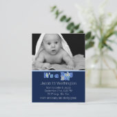 C'est un bébé Faire-part de naissance (Debout devant)