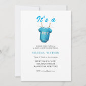 C'est un bébé garçon douche Invitation (Devant)