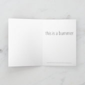 "C'Est Un Bommer" Carte De Voeux Drôle (Intérieur)