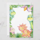C'est un Boy Dinosaur Baby shower Party Invitation (Dos)