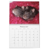 C'est un calendrier 2016 du monde de rat (Feb 2027)