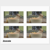 C'est un chien vie autocollant rectangulaire (Feuille)