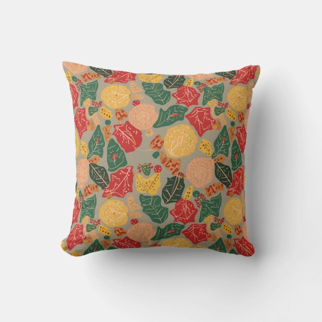 C'est un coussin à l'ambiance nordique. (Recto)